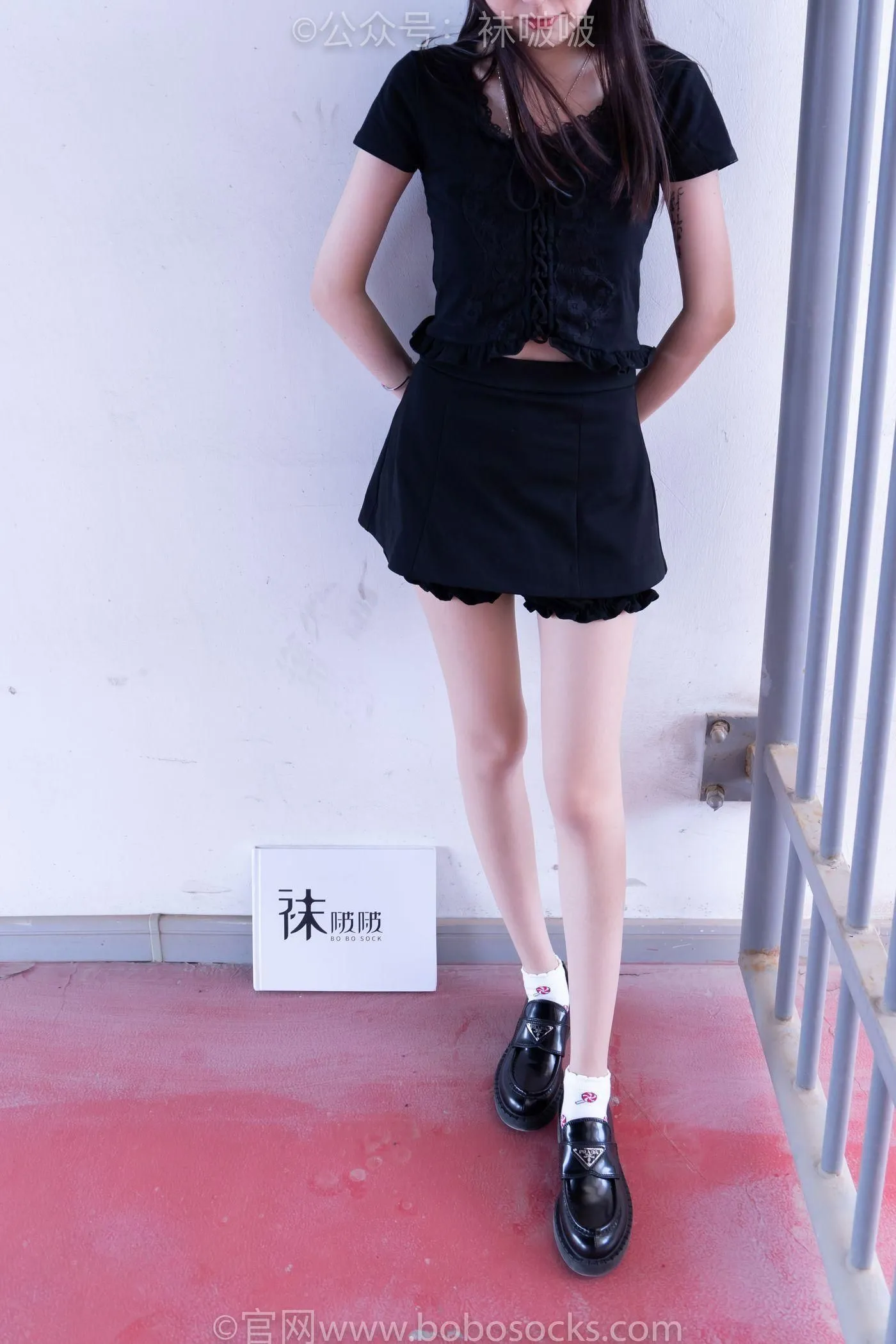 [BoBoSocks袜啵啵]NO.030 稚予- 皮鞋、短白棉袜、肉丝 [141P]插图7